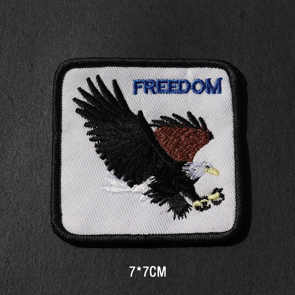 Высококачественный модный значок патч-наклейки животных "Петух Тигр Орел Волк" для одежды DIY.