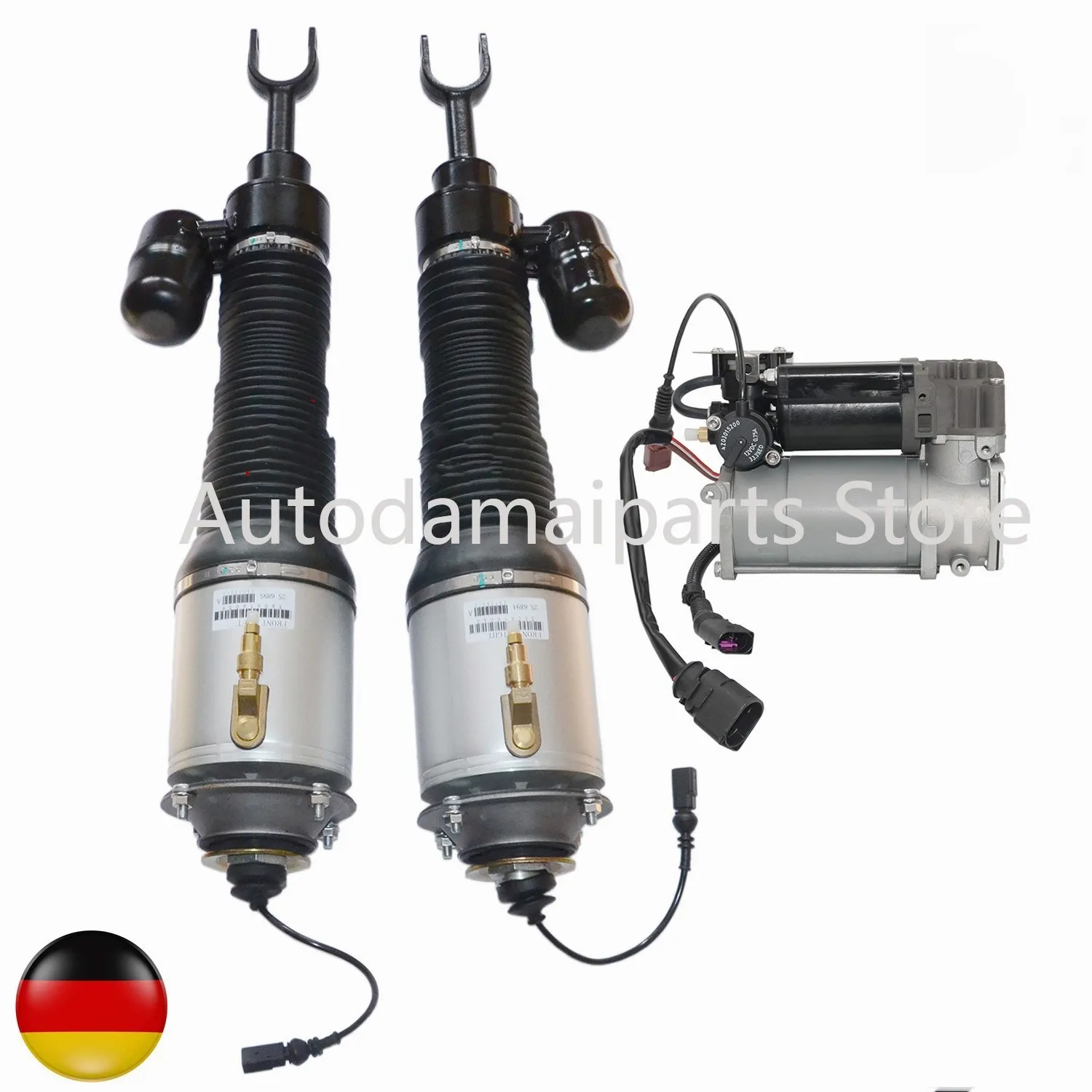 

AP01 Front Left&Right Air Suspension Strut+Compressor For VW Phaeton Bentley Continental 6.7 3D0616007C 3D0616007D AS-2580