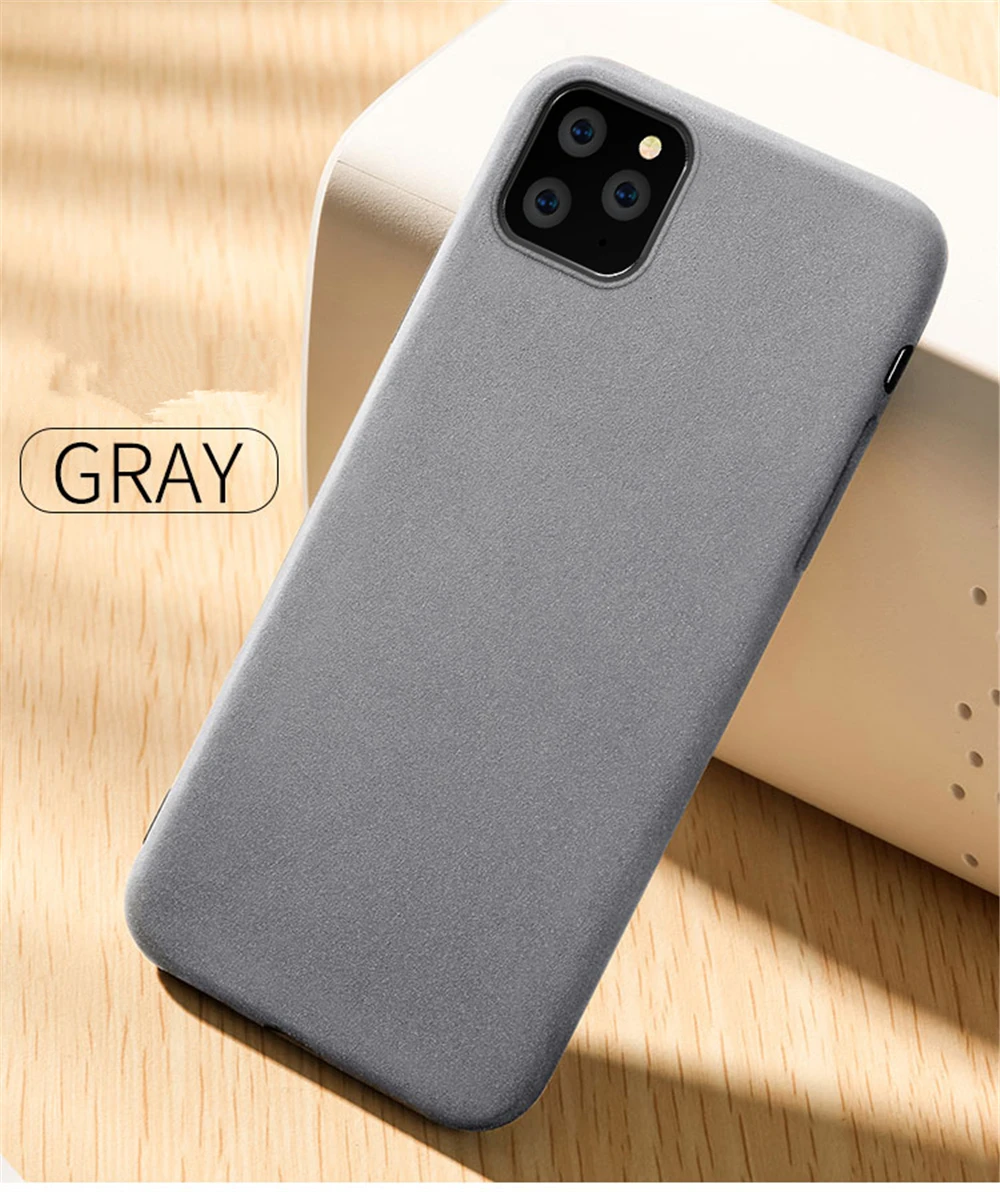 Ультратонкий матовый чехол с песчаником для iPhone 11 Pro Max scrip, мягкая задняя крышка для iPhone 11, 6 S, 7, 8, XR, XS Max Plus, тонкие чехлы для телефонов