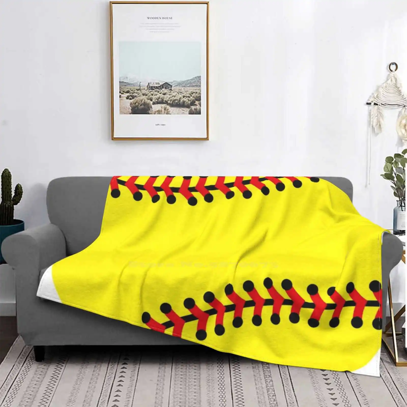 

Softball Creative Design Comfortable Flannel Blanket Softball Ball Girl Sport Team Sport Athlete Athletic Softballs Softball