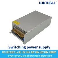 0 24v 30v 36v 48v 55v 60v 72v 80v 90v 100v 110v200v300v adjustable 1200w switching power supply for led 1200w 220v ac to dc smps