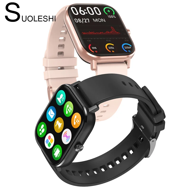 Мужские умные часы с Bluetooth наручные функцией вызова Смарт ЭКГ монитором