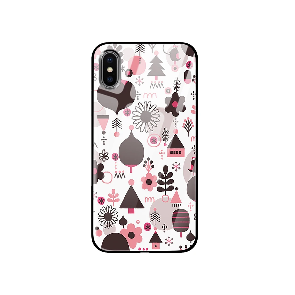 Обои с изображением жирафа из закаленного стекла для iPhone 5 5S SE 6 6s 7 8 Plus X XS Max XR чехлы