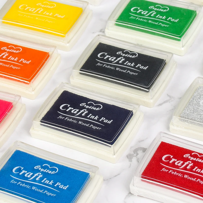 15 цветов Inkpad штамп планировщика Скрапбукинг силиконовые печать для дневника