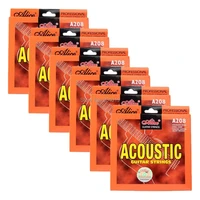 6sets alice acoustic guitar strings coated copper alloy 6 strings set a208l sl