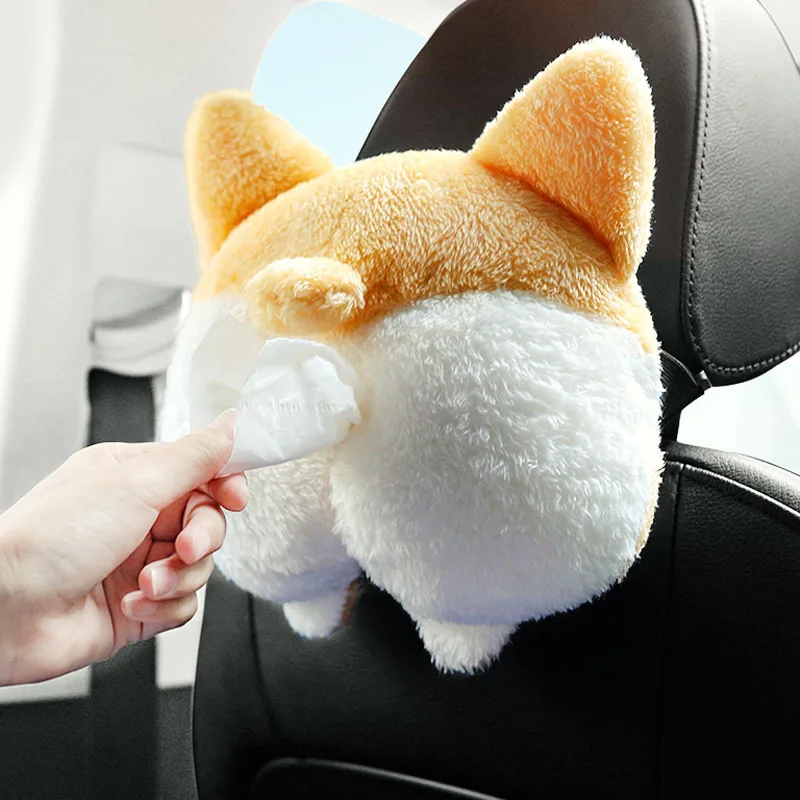 

Автомобильная коробка для салфеток, милый портативный бумажный контейнер с животными, многофункциональный автомобильный держатель салфет...