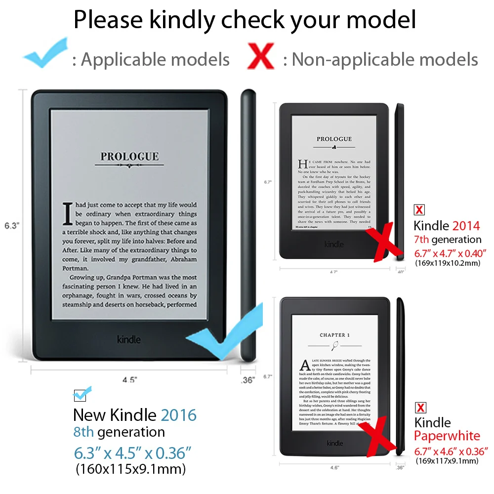 Чехол для amazon kindle 8-го поколения pu кожаный чехол для kindle 8 поколения ультратонкий Магнитный чехол+ Бесплатный подарок