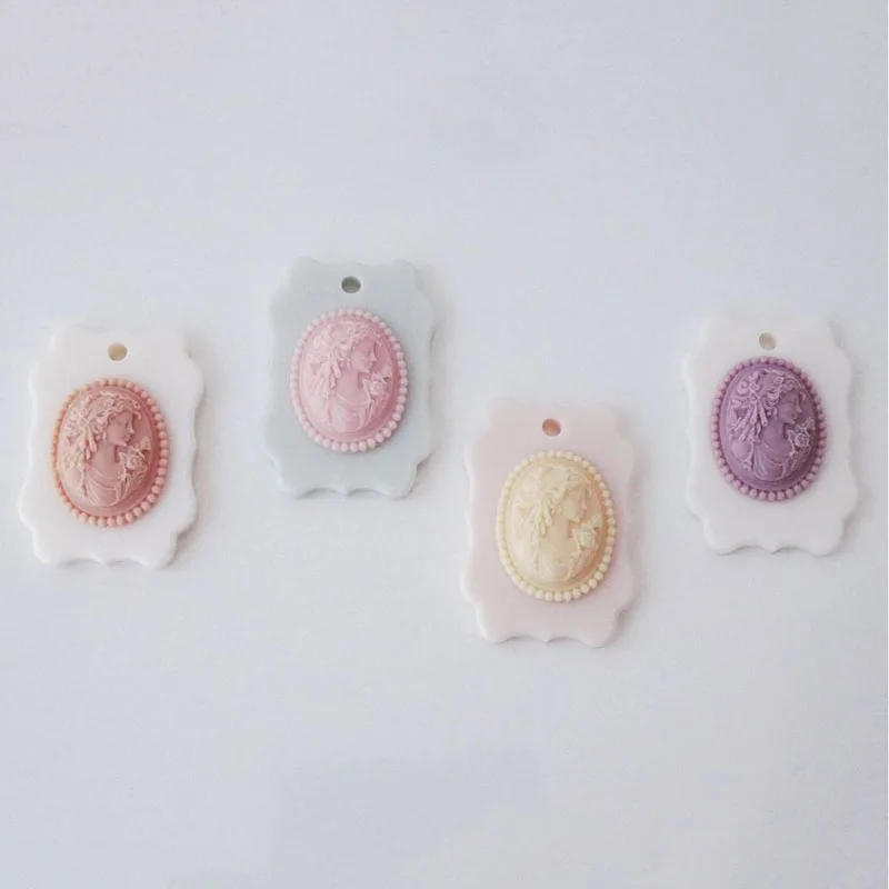 Леди Портрет ароматерапия свечи формы девушка голова фигурка гипс силиконовая