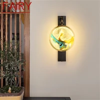 fairy indoor wall lamps fixture brass luxury led sconces modern wall light for home bedroom living room office