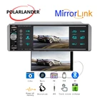 Сенсорный экран 1080P, высокое разрешение, 1 Din, Bluetooth 4,2, MirrorLink, автомобильное радио, интеллектуальное Голосовое управление с ии, MP5, FM, SD, USB, 4 дюйма
