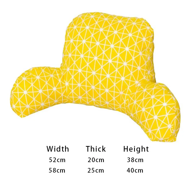 

Sofa Cushion Back Pillow With Arm Bed Backrest Reading Rest Pillow Car Seat Waist Rest Lumbar Support Chair Cushion Home Decor