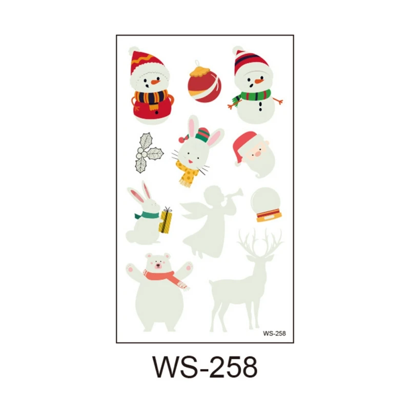 Детские игрушки Светящиеся временные тату-наклейки вечерние украшения