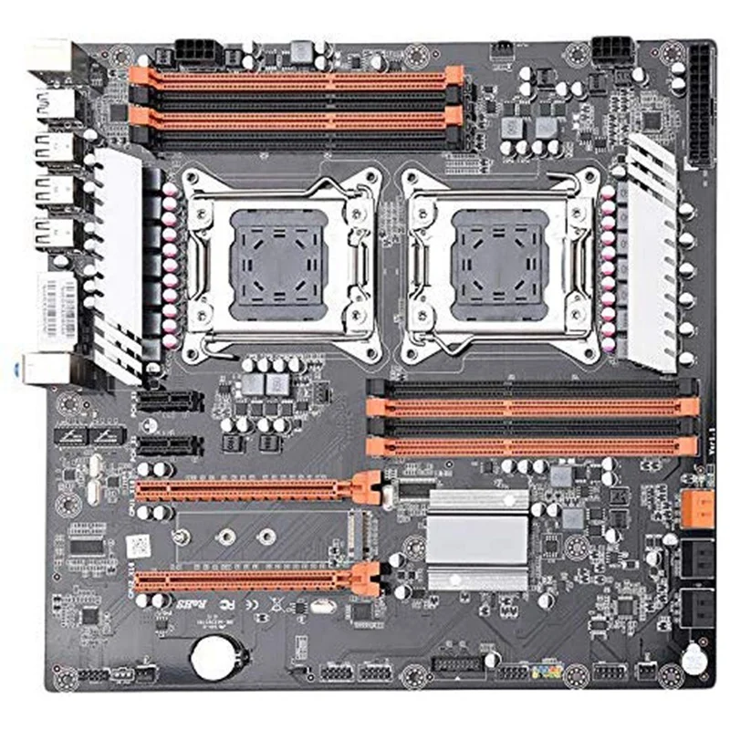 X79 двойной Процессор LGA2011 материнская плата E ATX M.2 NVME SATA3.0 USB3.0 двухканальный DDR3 256