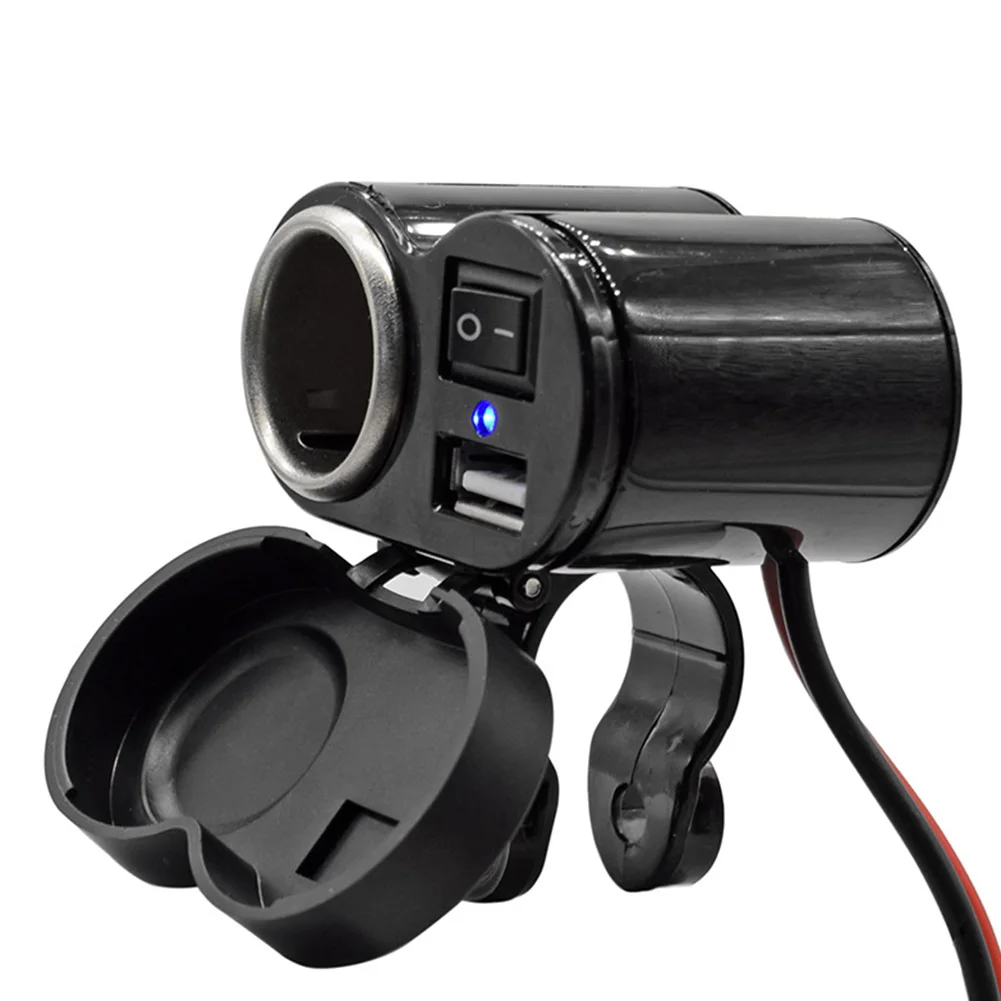 

Waterproof Cigarette Lighter Socket Motorbike USB Charger Power Adapter for Mobile Phone Motorcycle Electronics Accessories
