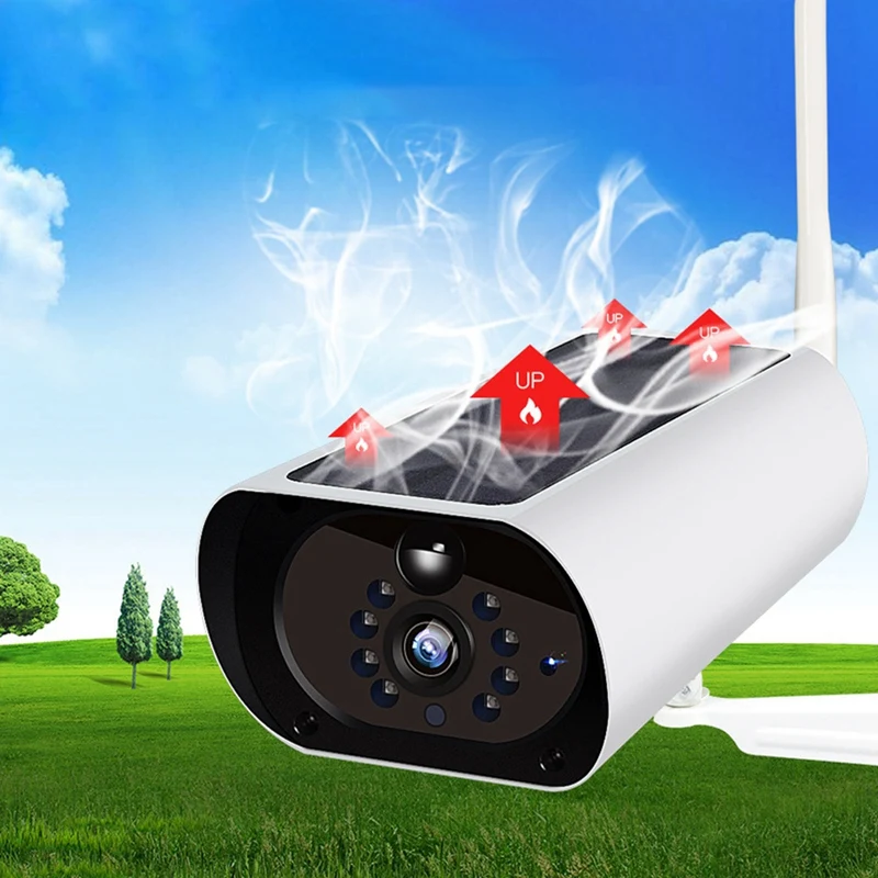 Солнечная Wifi Водонепроницаемая умная беспроводная камера наблюдения 2 миллиона