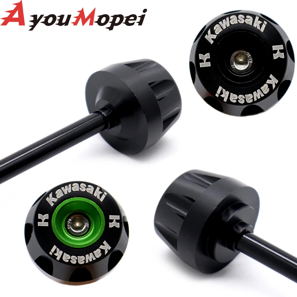 

Front Axle Fork Crash Slider For KAWASAKI Z650 ZX6R NINJA 650 1000 Z1000SX Versys 650 Motorcycle Accessories Wheel Protector Pad