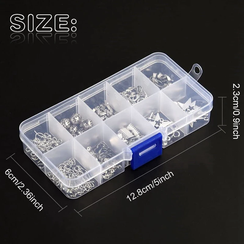 

10 Grid DIY Handmade Jewelry Accessories Combination Earrings Bracelet Necklace Jewelry Making Two Sets