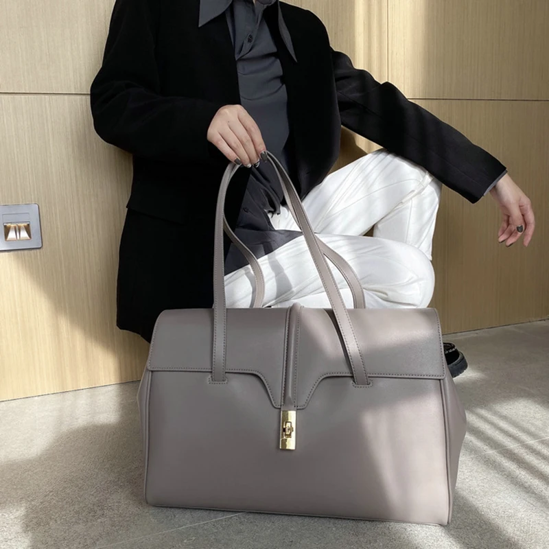 New style genuine leather women bags calfskin shoulder bag portable female tote GN-SB-dbklqd | Багаж и сумки