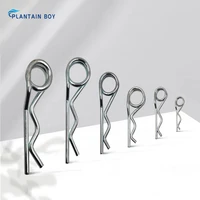 double ring r clip pins r shaped spring cotter pin zinc plating trailer tractor mower fastener hardware