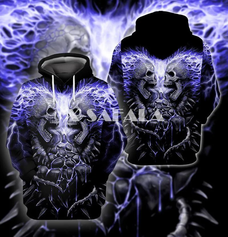 

Молния рок череп ужас Хэллоуин 3D полноразмерный принт Толстовка для мужчин женщин Харадзюку верхняя одежда на молнии пуловер свитшот Unisex6