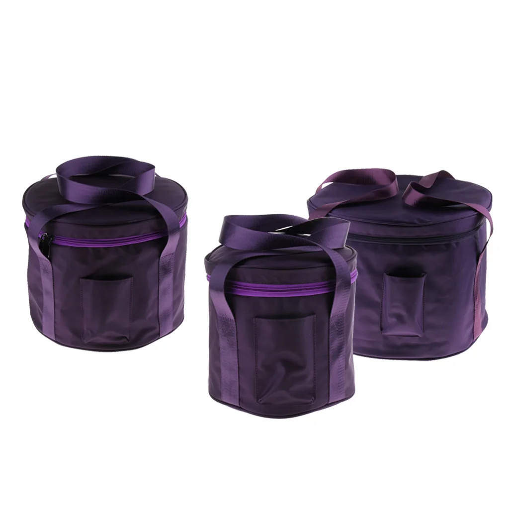 8/11/14inch Crystal Singing Bowl Carry Case Travelling Thicken Bag Purple | Спорт и развлечения
