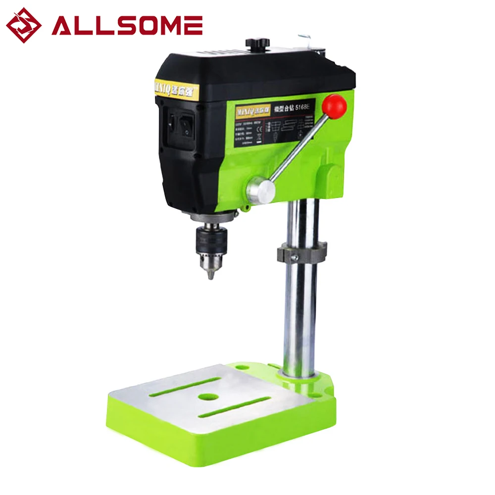 

ALLSOME 220V 680W Mini Drilling Press Electric Milling Machine Variable Speed Drill Machine Grinder For DIY Power Tools BG-5168E