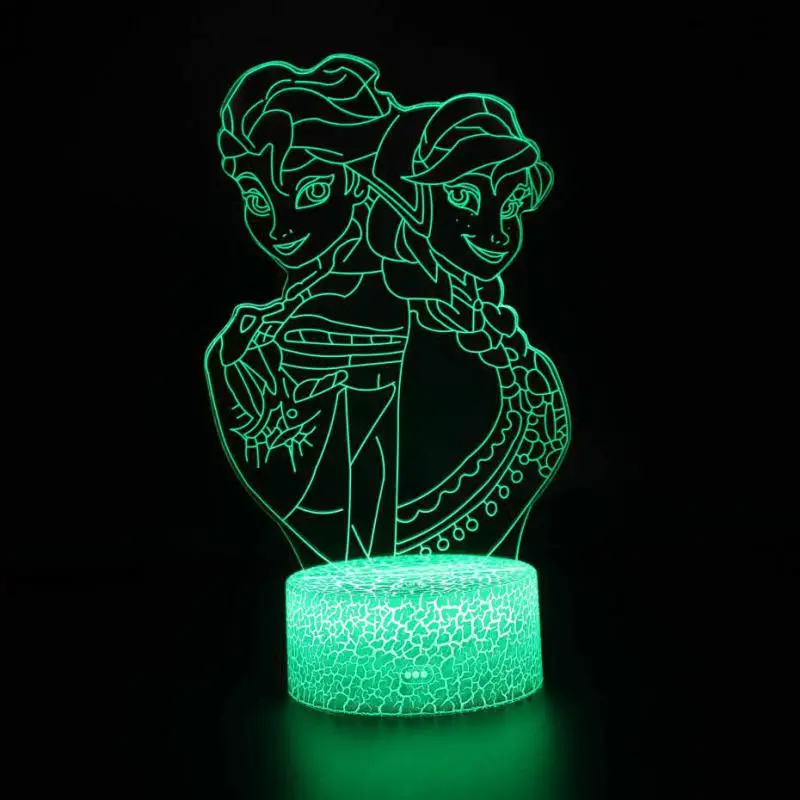 7 Colors Changeable Русалка 3D иллюзия Лампа 7 цветов Изменение Оптическая иллюзия сенсорный стол светодиодный ночник большие подарки для детей украшение дома - Испускаемый цвет: 7 Colors Changeable