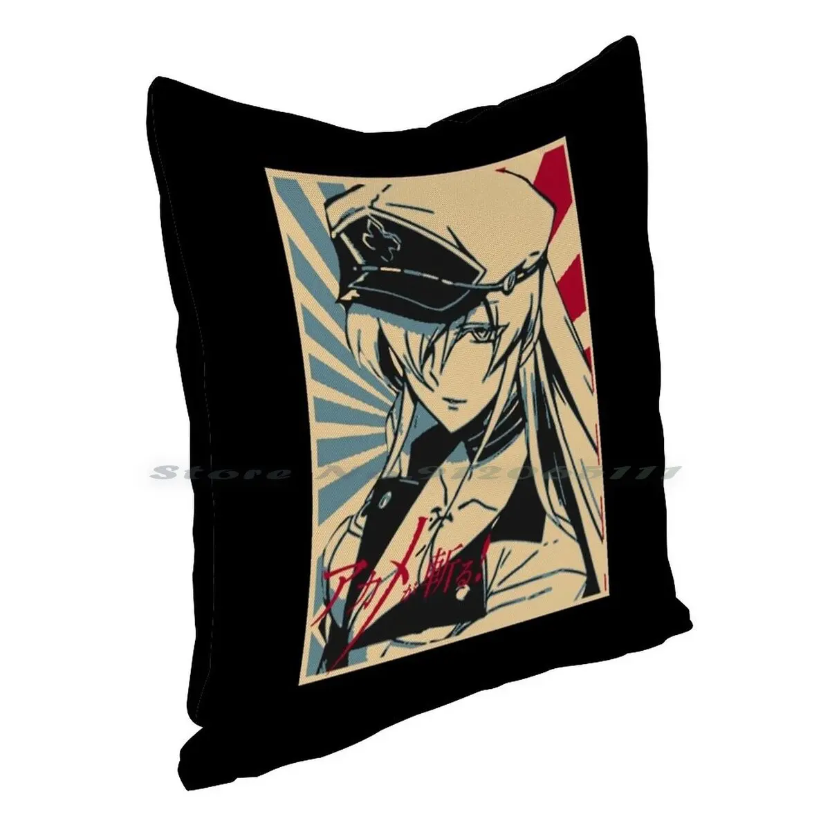Классическое искусство 90-е Akame Ga Kill Esdeath манга Подушка Чехол наволочка из хлопка и