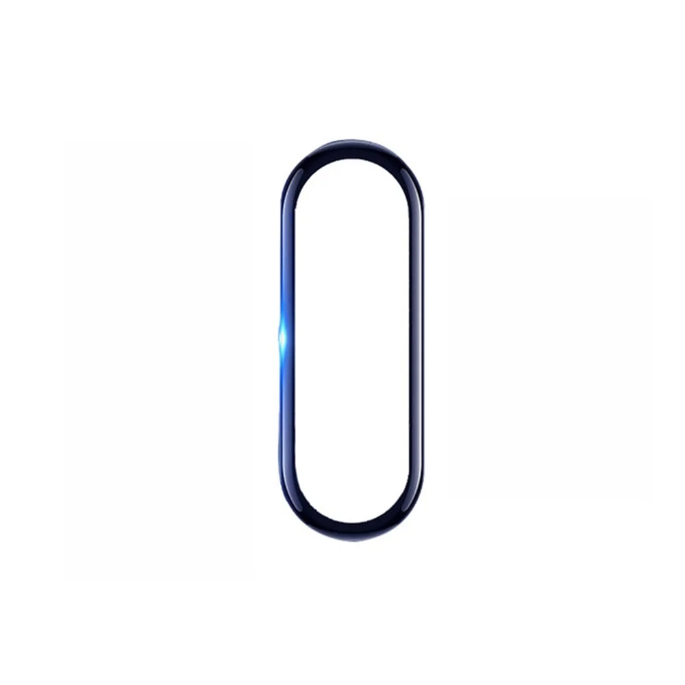 

3D Curved Smart watch Protective Film Wristband Bracelet Full Cover Screen Protector for Xiaomi Mi Band 5 Black Soft Glass