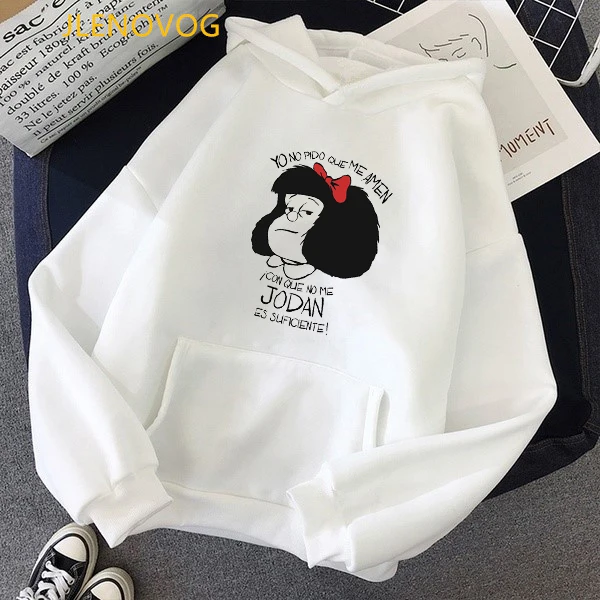 Женская толстовка с капюшоном бархатная забавным графическим принтом для кафе