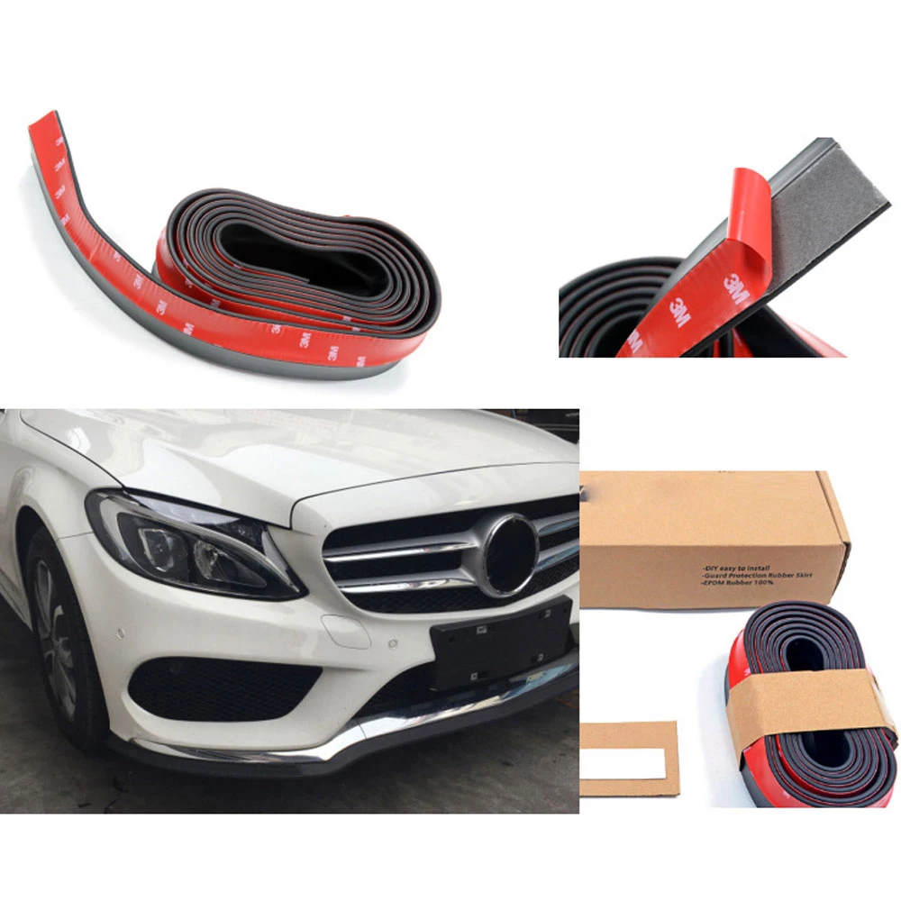 DSYCAR 1 комплект 8 2 фута/2 5 м Универсальный карбоновый бампер передний губа полоса
