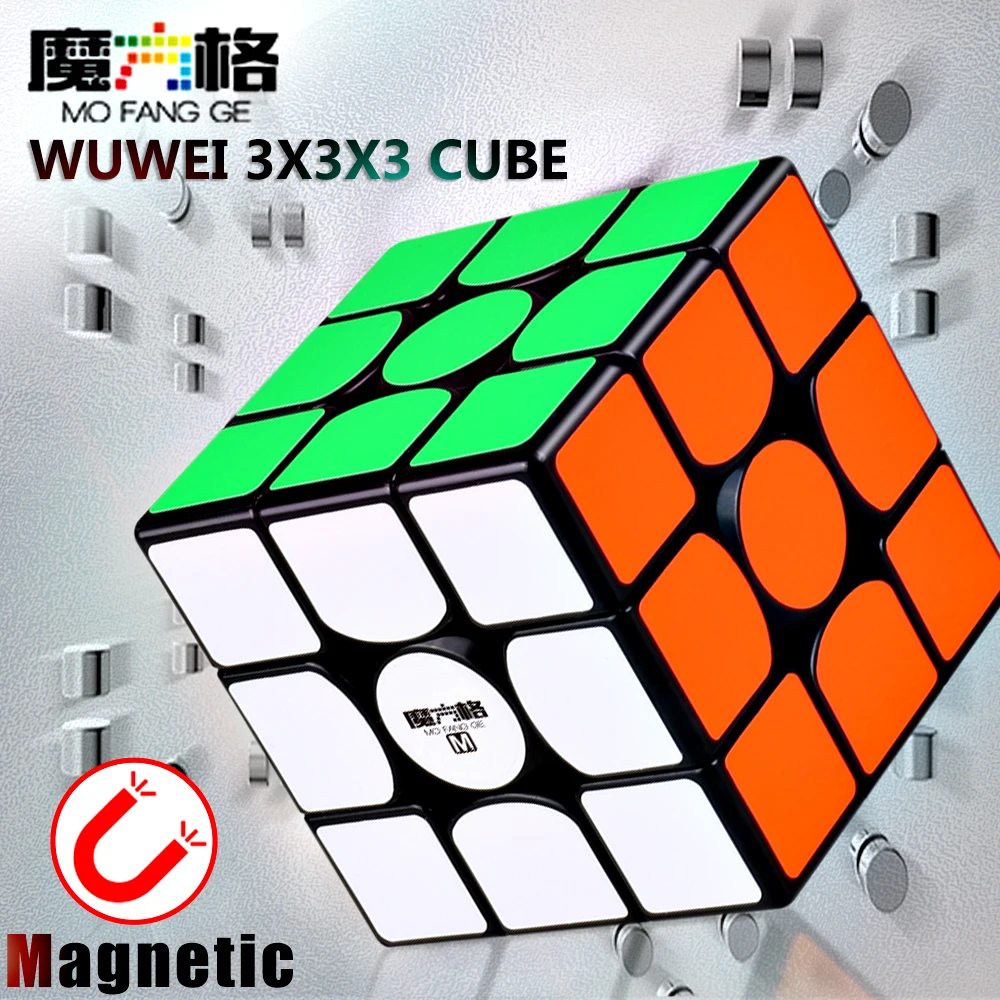 

QiYi Mofangge Wuwei M 3x3x3 Магнитный магический скоростной куб профессиональные магнитные кубики-головоломки Qiyi Wuwei 3x3 Кубик