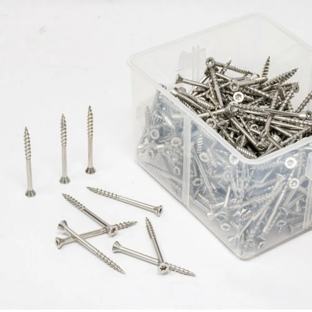 

Torx Slot Knurled Type 17 Stainless Steel Deck Screws (#10 x 2-3 /8) 5 lbs/Box