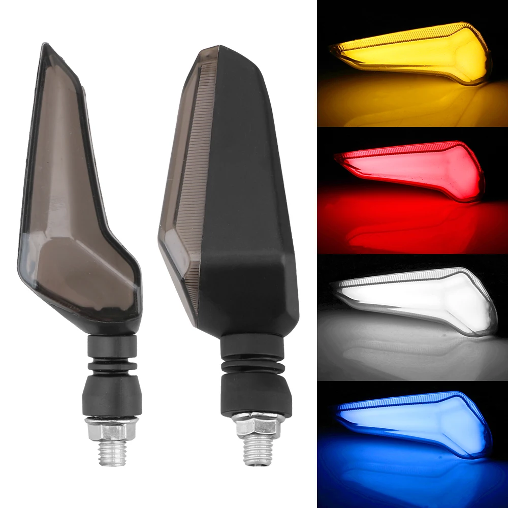 

Motorcycle Chopper LED Driving Light Cafe Racer Turn Signal Lamp Motorcycle Lighting Motorbike Indicators Accesorios Universal