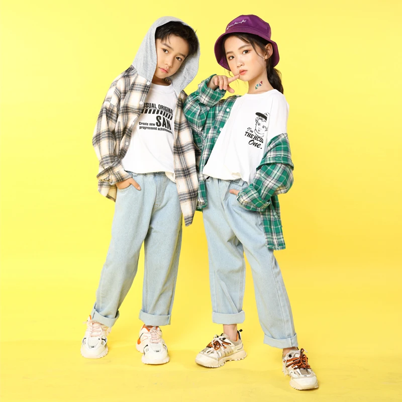 Детская одежда в стиле хип-хоп костюмы Повседневная Свободная Толстовка с