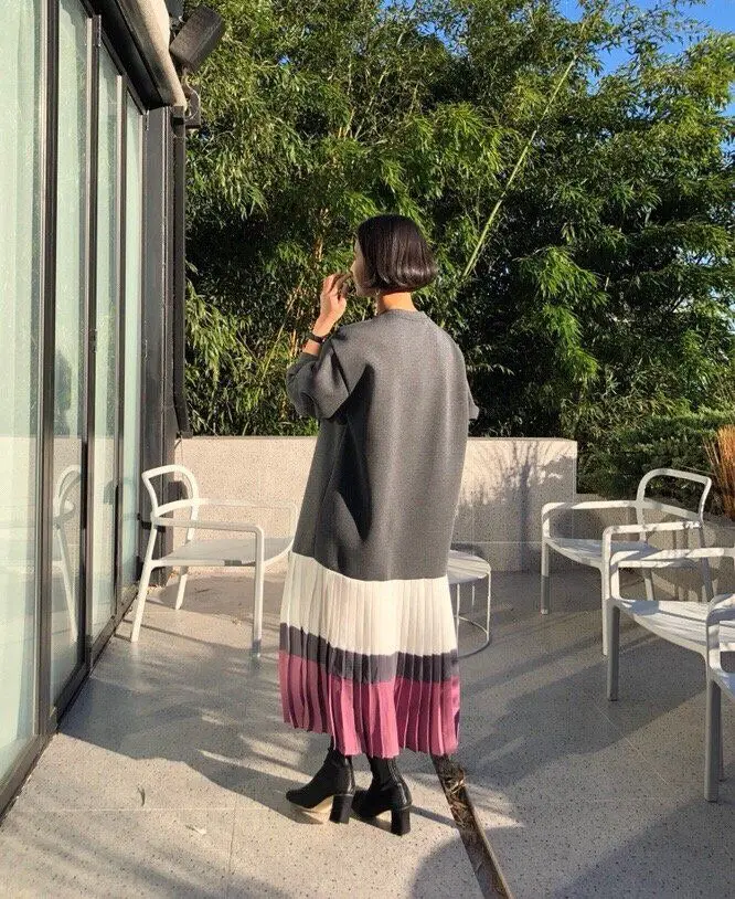 RUGOD Chic зима женское платье элегантный сплошной круглый вырез горловины прямые дамские платья свободного покроя vestido модное Утепленное зимнее платье