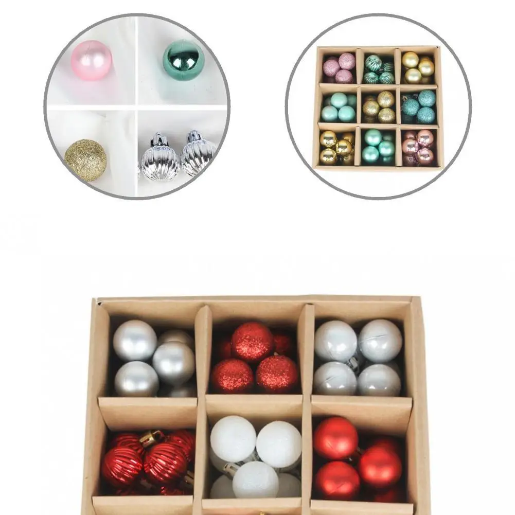

Multi-purpose Lightweight Christmas Ball Hanging Ornaments Decor for Bedroom
