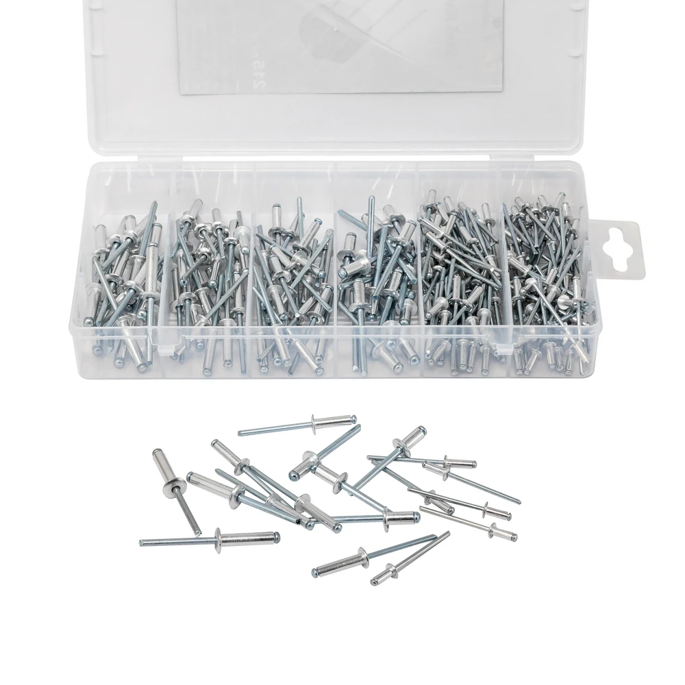 Многоразмерные алюминиевые купольные заклепки поп набор в ассортименте 215