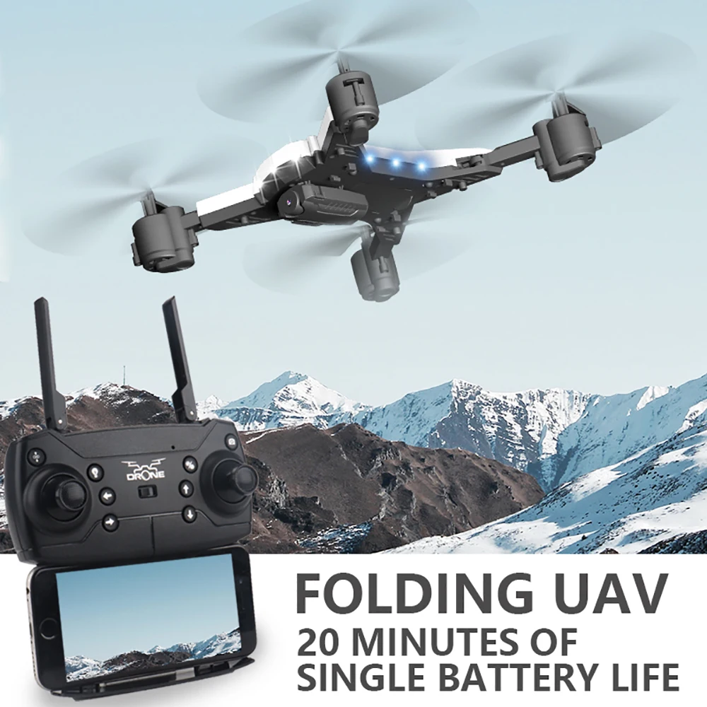 Складная рукоятка Квадрокоптер с дистанционным управлением Drone HD 1080P WI-FI FPV