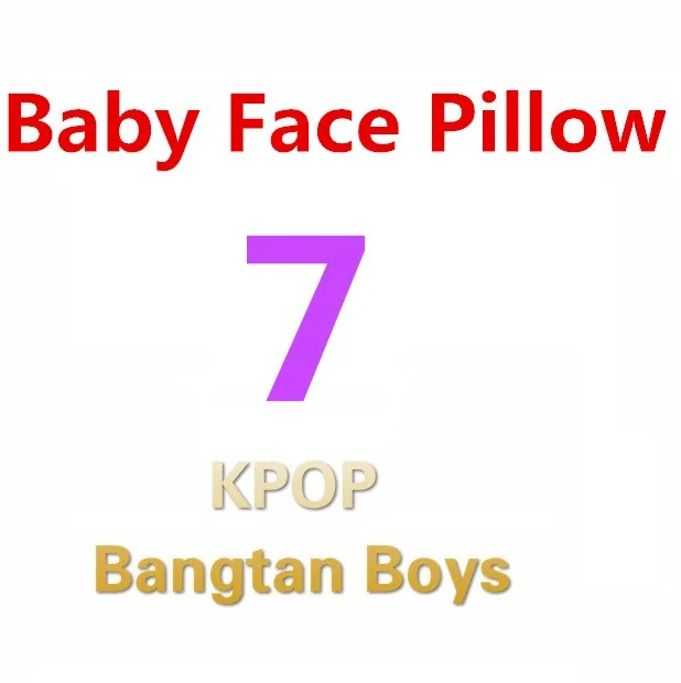 

Kpop Baby Face Plush Pillow Super Soft Cushion