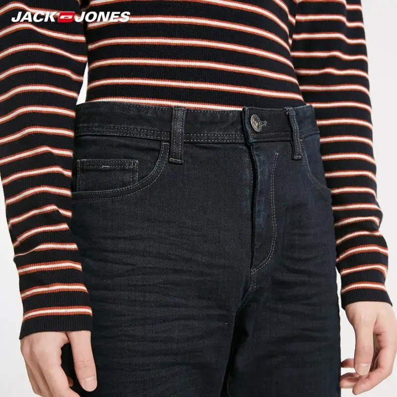 JackJones зимние мужские новые темные деловые повседневные универсальные джинсы