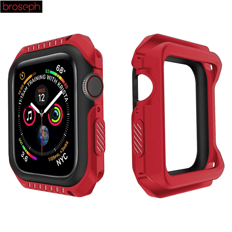 Чехлы для часов Apple watch Series 4 40 мм 44 мм защитный чехол для Iwatch 3 2 1 38 мм 42 мм аксессуары для часов