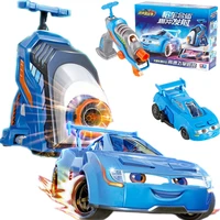 new screaming burst speed blasting rocket pull back inertial gun%ef%bc%86 car combination launch high speed engine track car kids toy