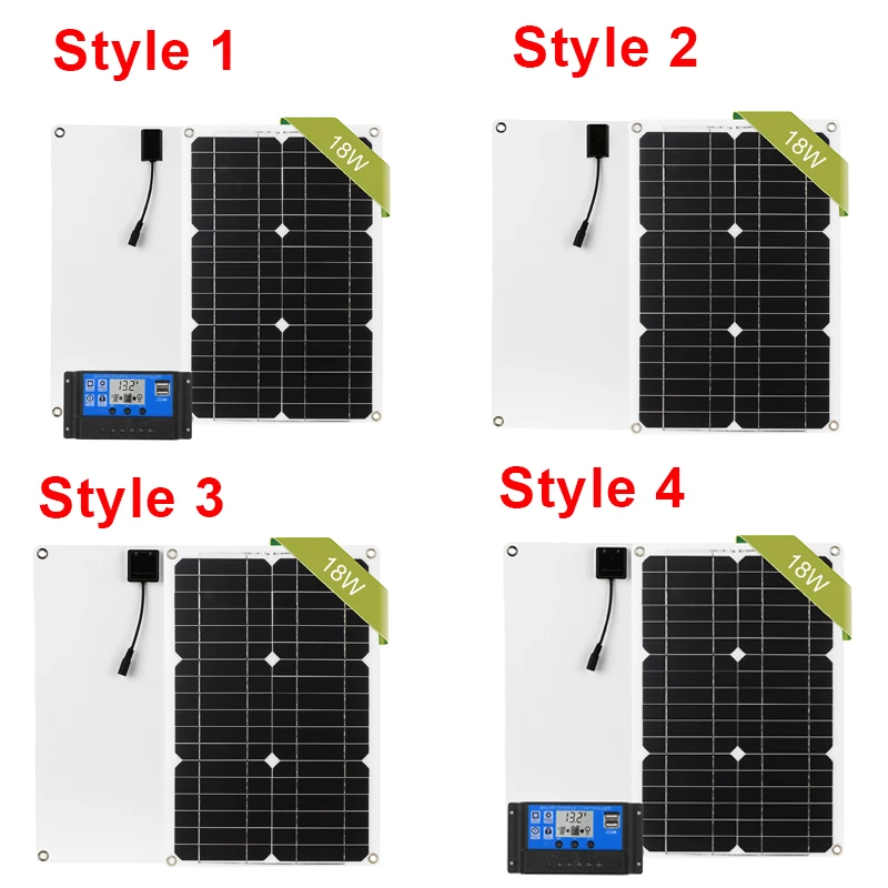 Панели солнечные Dual USB Порты и разъёмы Солнечные фотоэлектрические сети