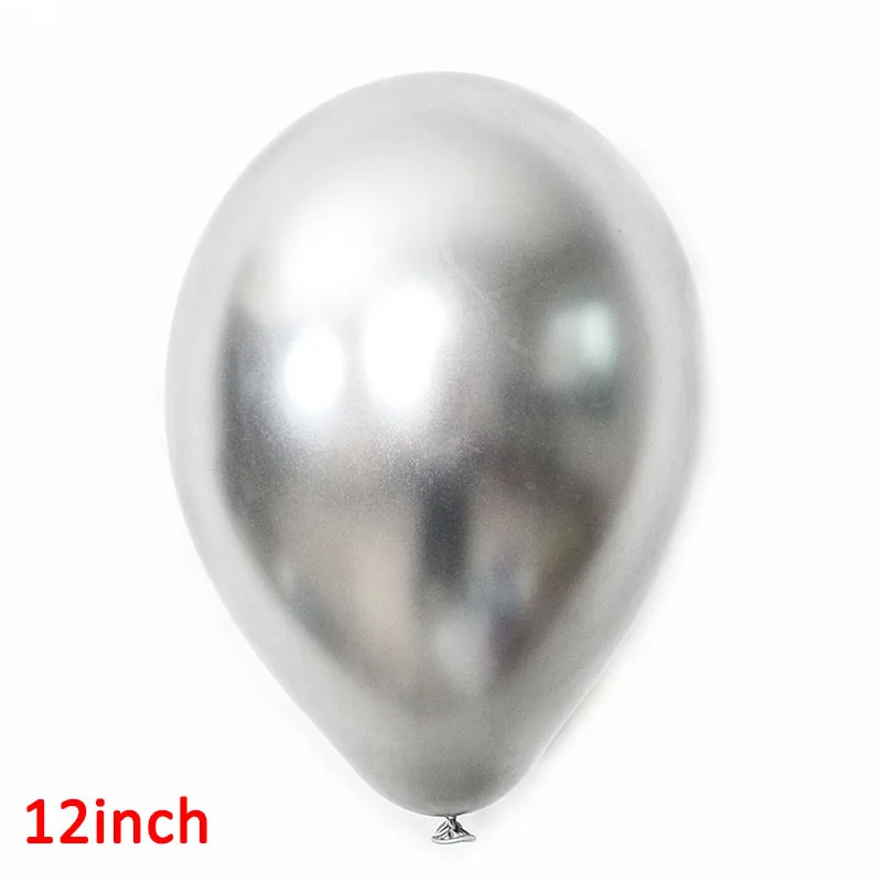 silver 30/100 шт 12 дюймовый металлический обувь с жемчугом на толстом каблуке хром воздушных шаров из латекса с День рождения украшения детское платье для свадьбы, гелиевый воздух клипсы для воздушных шаров, 1st - Цвет: silver