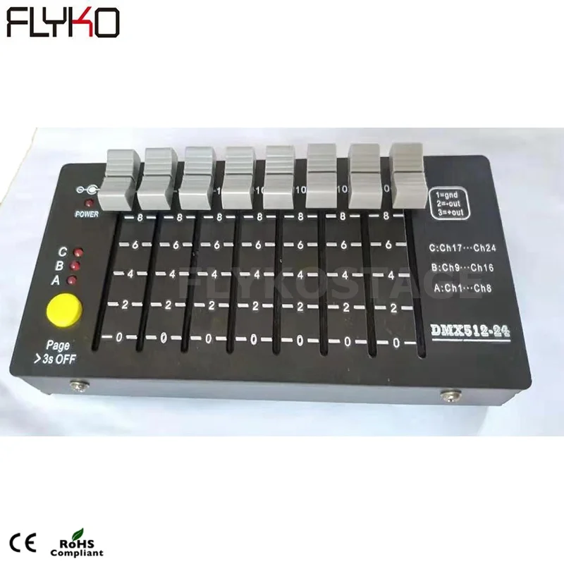 Free shipping battery Dmx-24 portable mini console