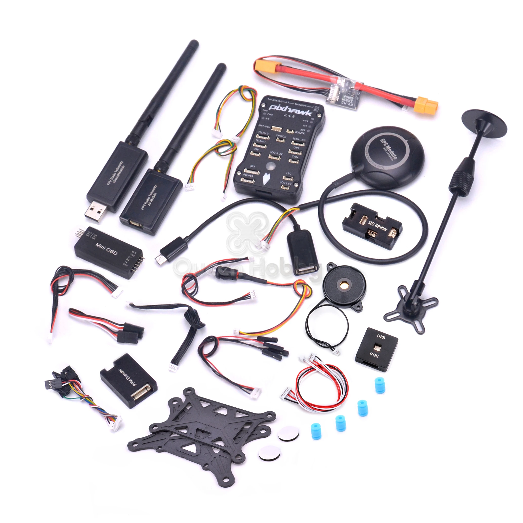 Контроллер полета Pixhawk PX4 PIX 2.4.8 M8N gps Телеметрия 433 Mhz/915 Mhz Minim OSD PM RGB PPM IEC для F450 F550 S500 ZD550