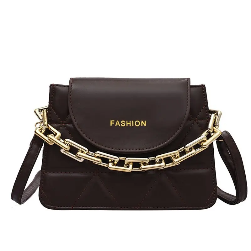 

Chain Brand Designer PU Leather Crossbody Bags For Women 2021Exquisite Shopping Shoulder Bags Women Bags Travel Messenger Bag