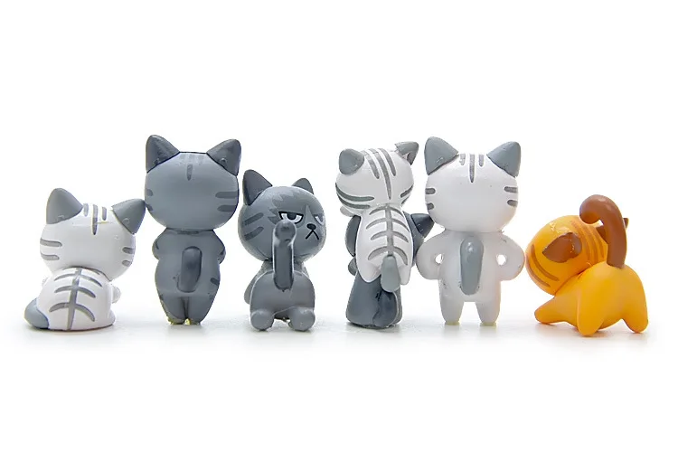 6 видов маленькие милые кошки 4 см неудобная рука для сделай сам микро ландшафт