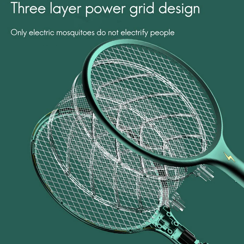 

3 in 1 Intelligent Fly Swatter Mosquito Electric Bug Killers Insects Bug Trap Wall Mount Pest Control Racket